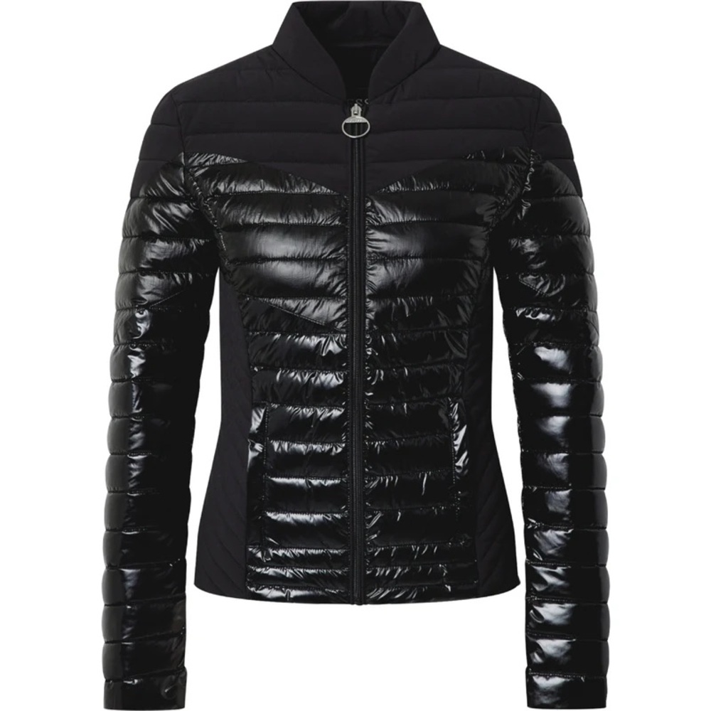 Guess Women's Shiny Black Puffer Jacket